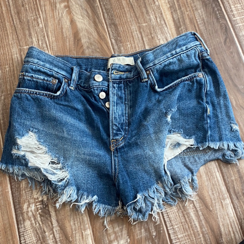 Free People Jean Shorts